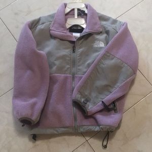 Girls lavender North face Fleece